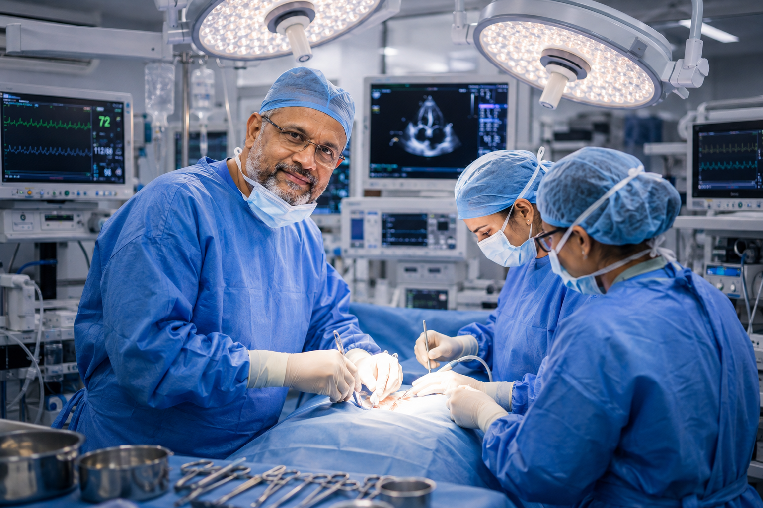 Surgeons trained in cardiac surgery by Dr. Pavan Kumar